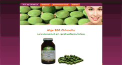 Desktop Screenshot of alge-chlorella.si